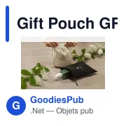 Sac cadeau personnalisable en coton recyclé avec logo - Gift Pouch GRS - Miniature 4