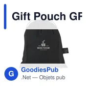 Sac cadeau personnalisable en coton recyclé avec logo - Gift Pouch GRS - Miniature 5