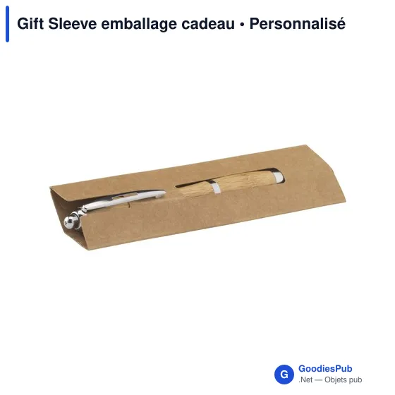 Pochette cadeau personnalisable pour stylos avec logo - Image 2