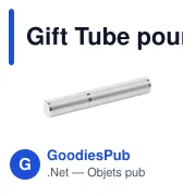 Boîte cadeau cylindrique personnalisable pour stylos avec logo - Miniature 1