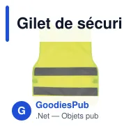 Gilet de sécurité personnalisable jaune avec logo - Enfant - Miniature 2