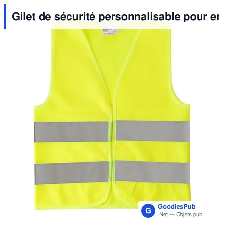 Gilet de sécurité personnalisable pour enfant avec logo - Clara