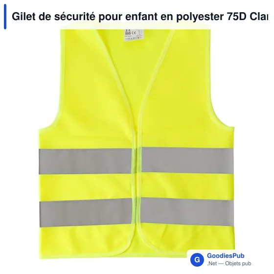 Gilet de sécurité personnalisable pour enfant avec logo - Clara - Image 7