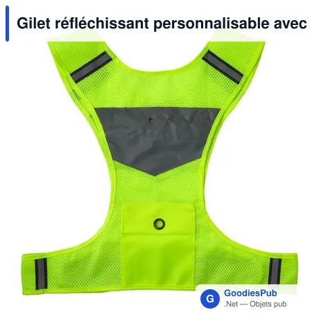 Gilet réfléchissant personnalisable avec logo - Minna