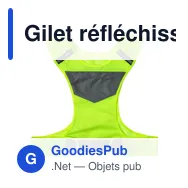 Gilet réfléchissant personnalisable avec logo - Minna - Miniature 3