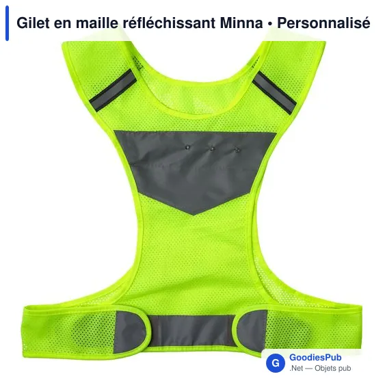 Gilet réfléchissant personnalisable avec logo - Minna - Image 3
