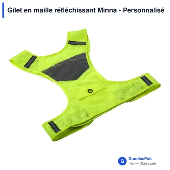Gilet réfléchissant personnalisable avec logo - Minna - Image 4