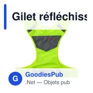 Gilet réfléchissant personnalisable avec logo - Minna - Miniature 5