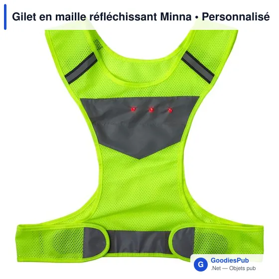 Gilet réfléchissant personnalisable avec logo - Minna - Image 5