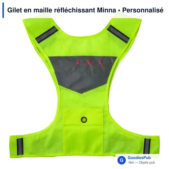 Gilet réfléchissant personnalisable avec logo - Minna - Image 7
