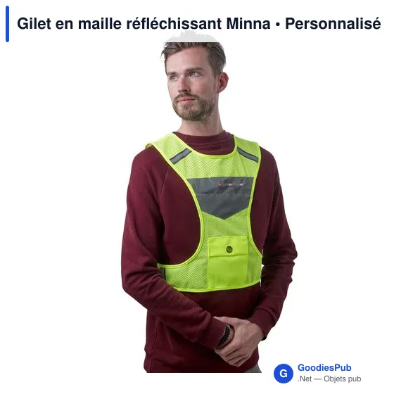 Gilet réfléchissant personnalisable avec logo - Minna - Image 8