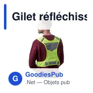Gilet réfléchissant personnalisable avec logo - Minna - Miniature 9