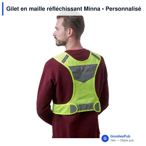 Gilet réfléchissant personnalisable avec logo - Minna - Image 9