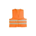 Variante orange - Gilet personnalisable en polyester avec logo - Sécurité et visibilité