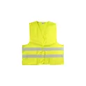 Variante jaune - Gilet personnalisable en polyester avec logo - Sécurité et visibilité