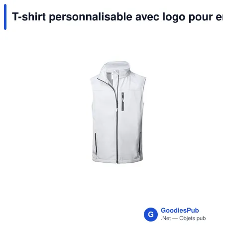 T-shirt personnalisable avec logo pour entreprise - modèle Lyra
