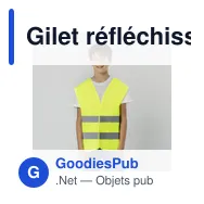 Gilet réfléchissant personnalisable pour enfants avec logo - Kastor - Miniature 1