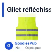 Gilet réfléchissant personnalisable pour enfants avec logo - Kastor - Miniature 2