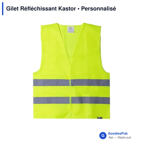 Gilet réfléchissant personnalisable pour enfants avec logo - Kastor - Image 2