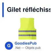 Gilet réfléchissant personnalisable pour enfants avec logo - Kastor - Miniature 3
