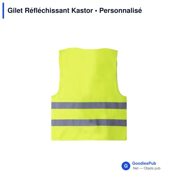 Gilet réfléchissant personnalisable pour enfants avec logo - Kastor - Image 3