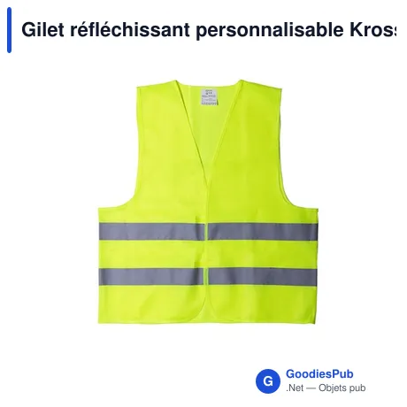 Gilet réfléchissant personnalisable Kross avec logo