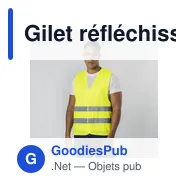 Gilet réfléchissant personnalisable Kross avec logo - Miniature 2