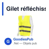 Gilet réfléchissant personnalisable Kross avec logo - Miniature 4