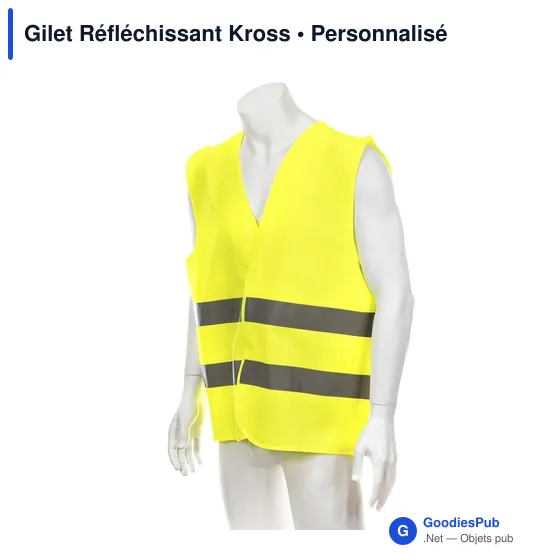 Gilet réfléchissant personnalisable Kross avec logo - Image 4