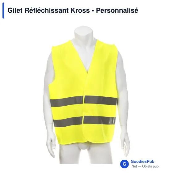 Gilet réfléchissant personnalisable Kross avec logo - Image 5