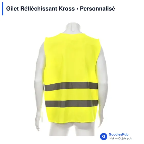 Gilet réfléchissant personnalisable Kross avec logo - Image 6