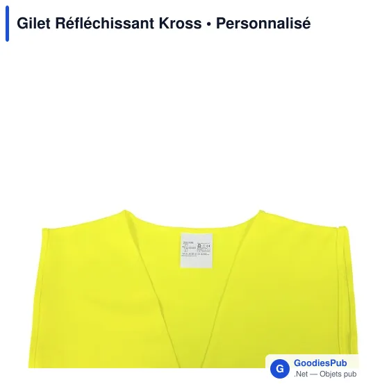 Gilet réfléchissant personnalisable Kross avec logo - Image 7