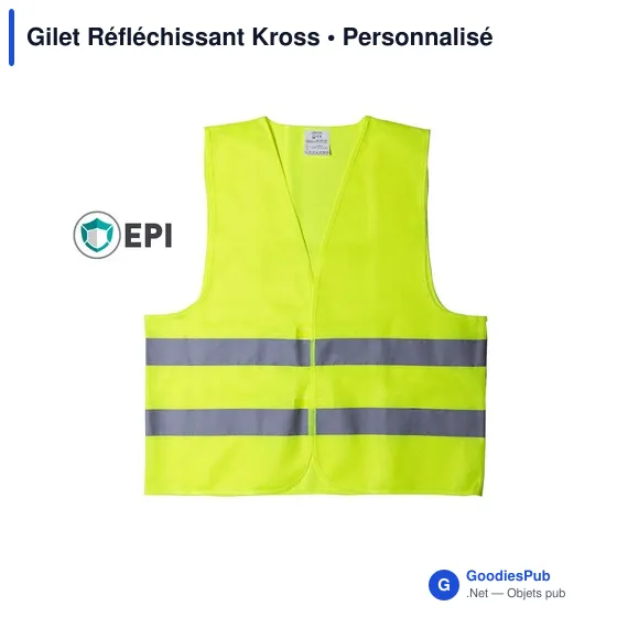 Gilet réfléchissant personnalisable Kross avec logo - Image 8