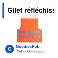 Gilet réfléchissant personnalisable Kross avec logo - Miniature 9