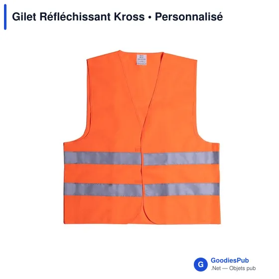 Gilet réfléchissant personnalisable Kross avec logo - Image 9