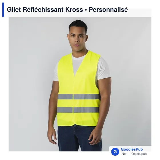 Gilet réfléchissant personnalisable Kross avec logo - Image 10