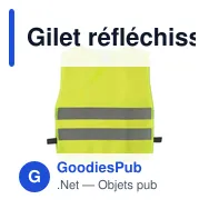 Gilet réfléchissant personnalisable pour enfants avec logo - Nestana - Miniature 1