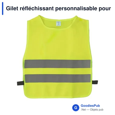 Gilet réfléchissant personnalisable pour enfants avec logo - Nestana