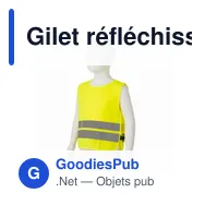 Gilet réfléchissant personnalisable pour enfants avec logo - Nestana - Miniature 7