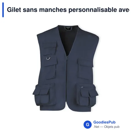 Gilet sans manches personnalisable avec logo - Gilet Soviet