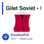 Gilet sans manches personnalisable avec logo - Gilet Soviet - Miniature 3