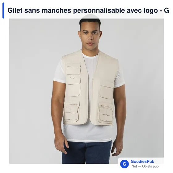Gilet sans manches personnalisable avec logo - Gilet Soviet - Image 8