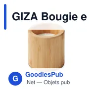 GIZA Bougie en cire végétale 160 gr - Miniature 1