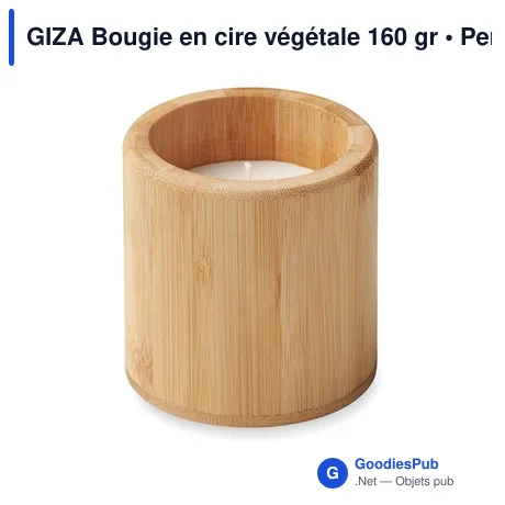 GIZA Bougie en cire végétale 160 gr