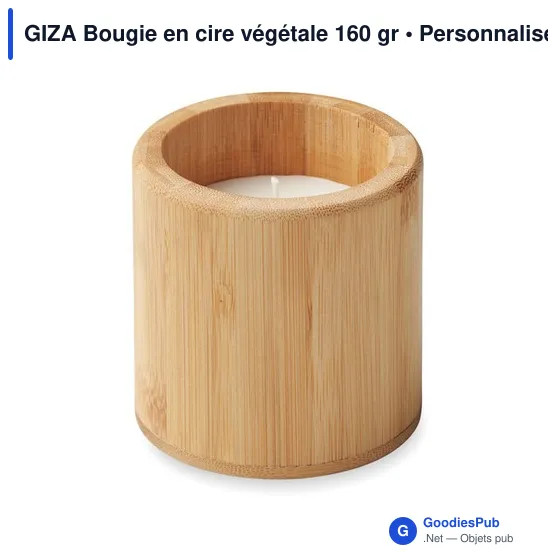 GIZA Bougie en cire végétale 160 gr - Image 1