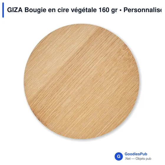 GIZA Bougie en cire végétale 160 gr - Image 2