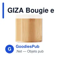 GIZA Bougie en cire végétale 160 gr - Miniature 3