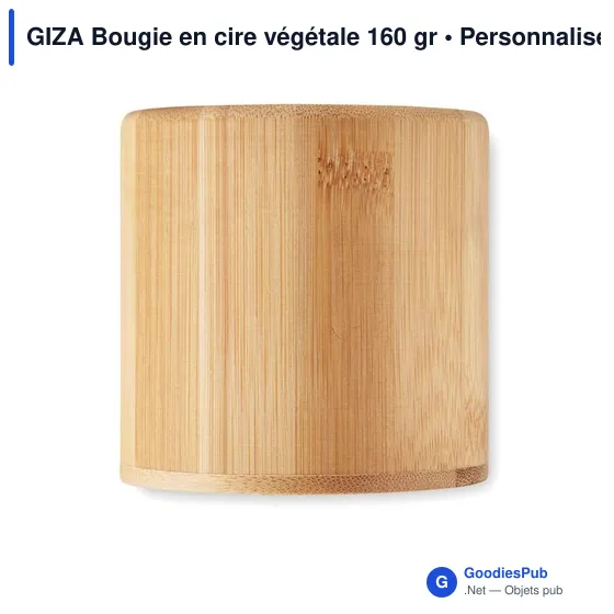 GIZA Bougie en cire végétale 160 gr - Image 3