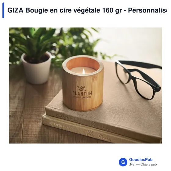 GIZA Bougie en cire végétale 160 gr - Image 4