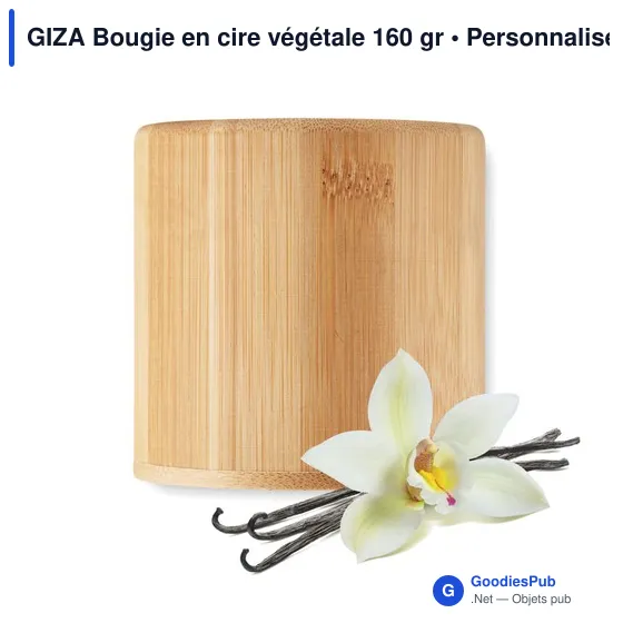GIZA Bougie en cire végétale 160 gr - Image 5